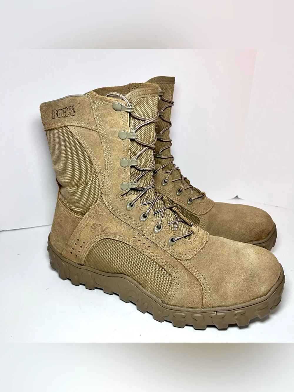 Rocky S2V Special Ops Tactical Military Boots Men’s 13 Wide Coyote Brown